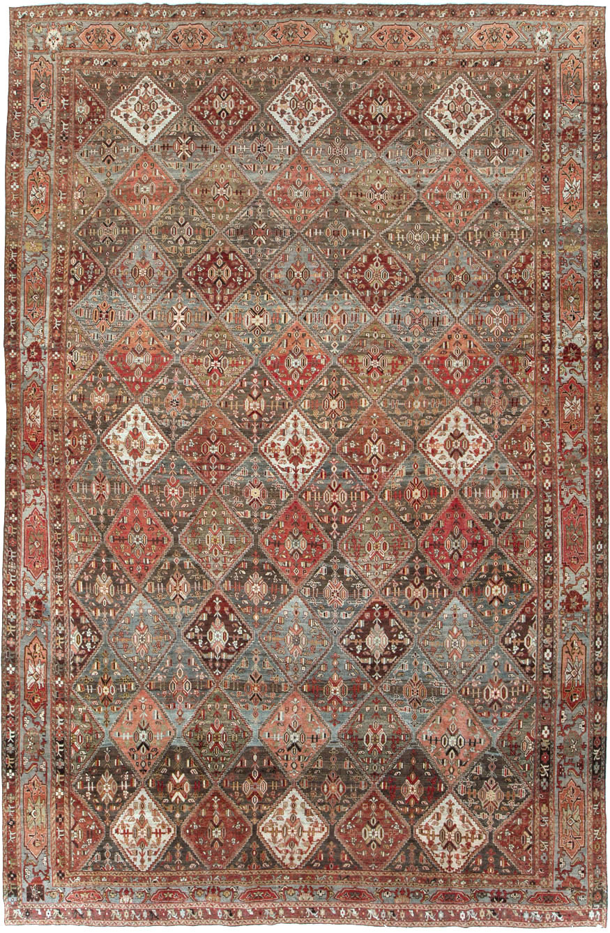 Antique Persian Afshar Carpet, No.23602 - Staging