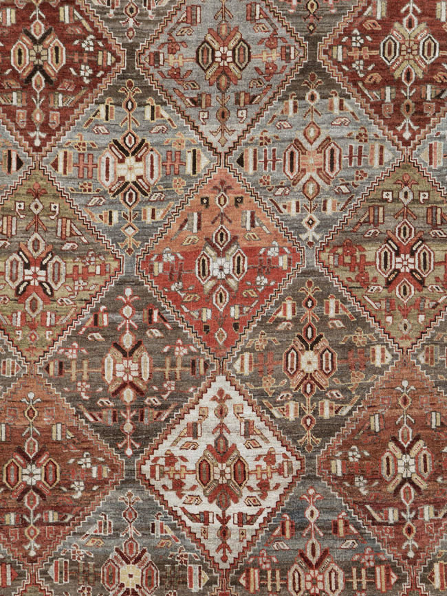 Antique Persian Afshar Carpet, No.23602 - Staging
