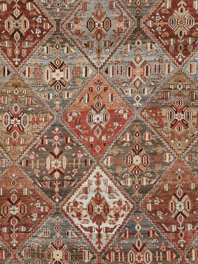 Antique Persian Afshar Carpet, No.23602 - Staging