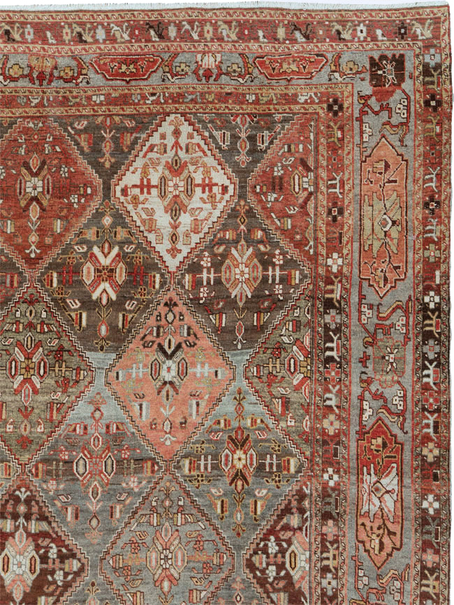 Antique Persian Afshar Carpet, No.23602 - Staging