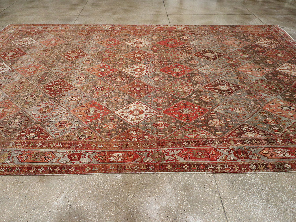 Antique Persian Afshar Carpet, No.23602 - Staging