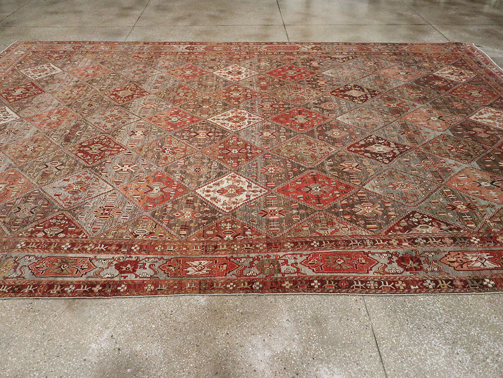 Antique Persian Afshar Carpet, No.23602 - Staging