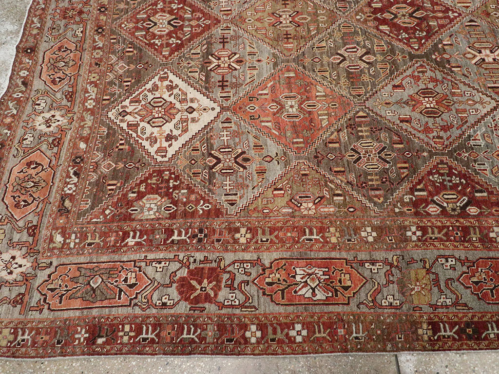 Antique Persian Afshar Carpet, No.23602 - Staging