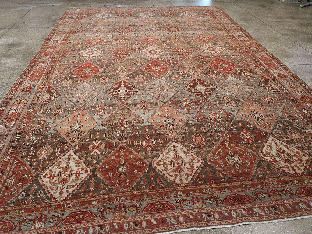 Antique Persian Afshar Carpet, No.23602 - Staging