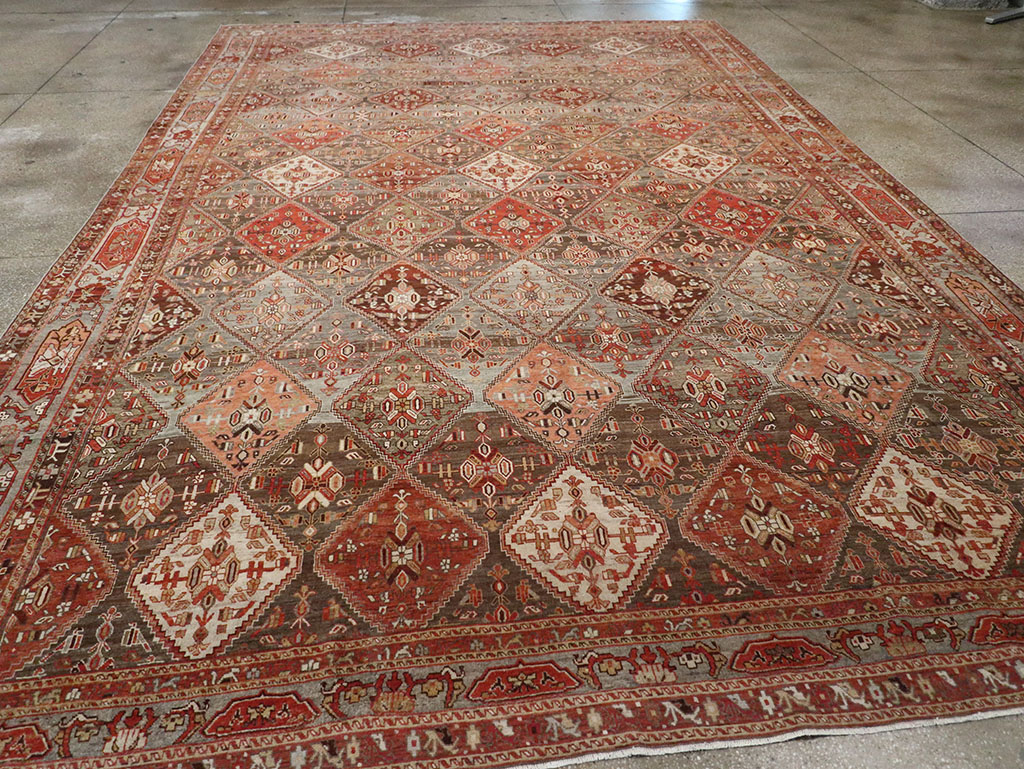 Antique Persian Afshar Carpet, No.23602 - Staging