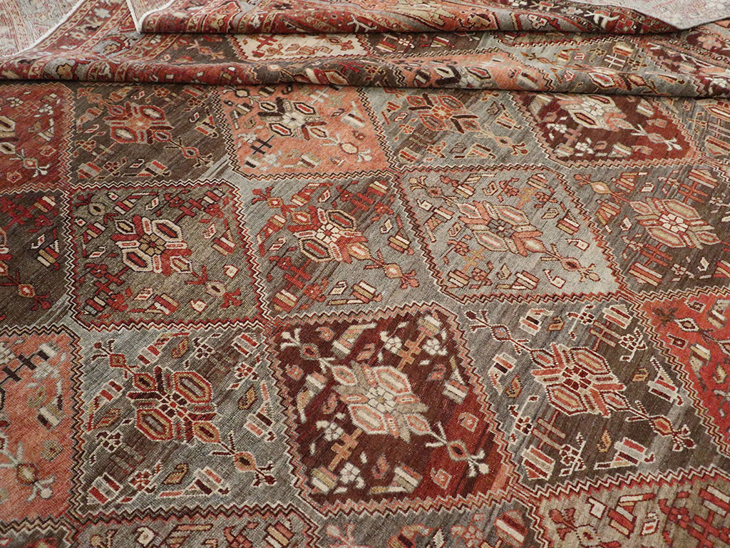 Antique Persian Afshar Carpet, No.23602 - Staging