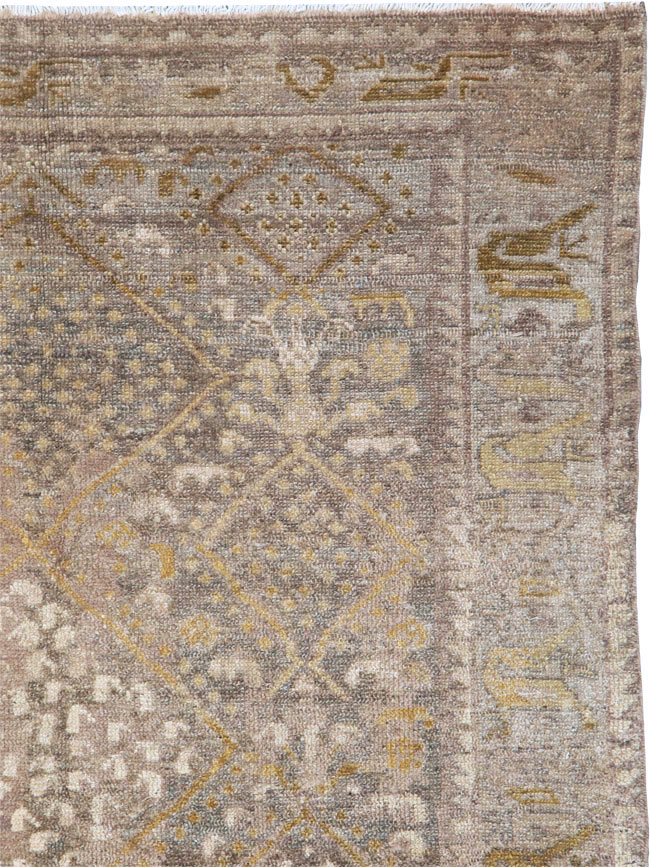 Antique Persian Kurdish Rug, No.23604 - Staging