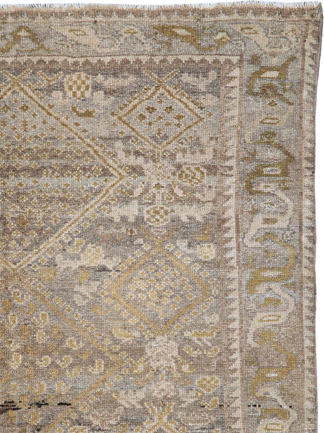 Antique Persian Kurdish Rug, No.23604 - Staging