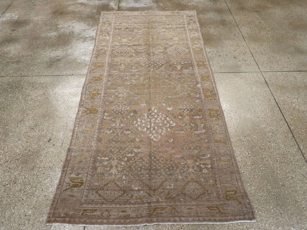 Antique Persian Kurdish Rug, No.23604 - Staging