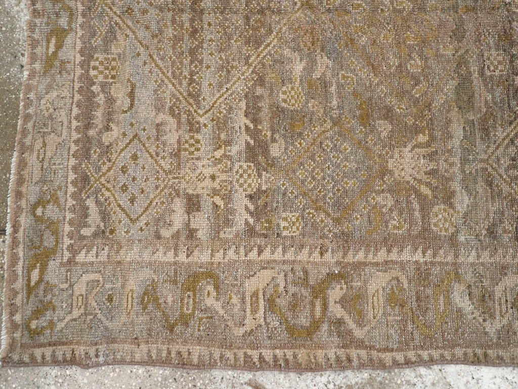 Antique Persian Kurdish Rug, No.23604 - Staging