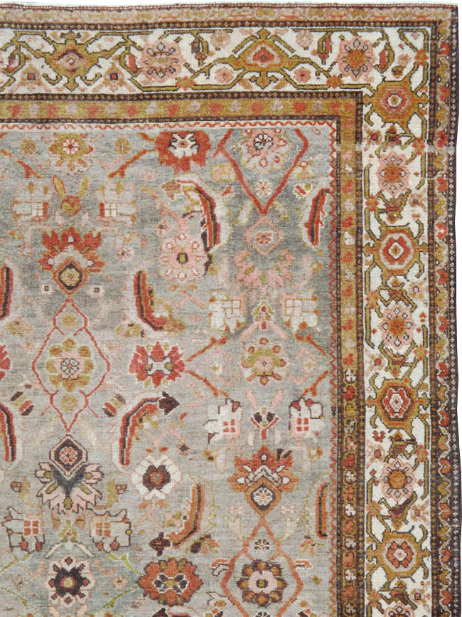 Vintage Persian Malayer Wide Gallery Runner, No.23606 - Staging