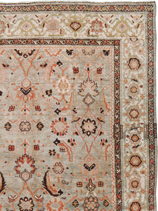 Vintage Persian Malayer Wide Gallery Runner, No.23606 - Staging