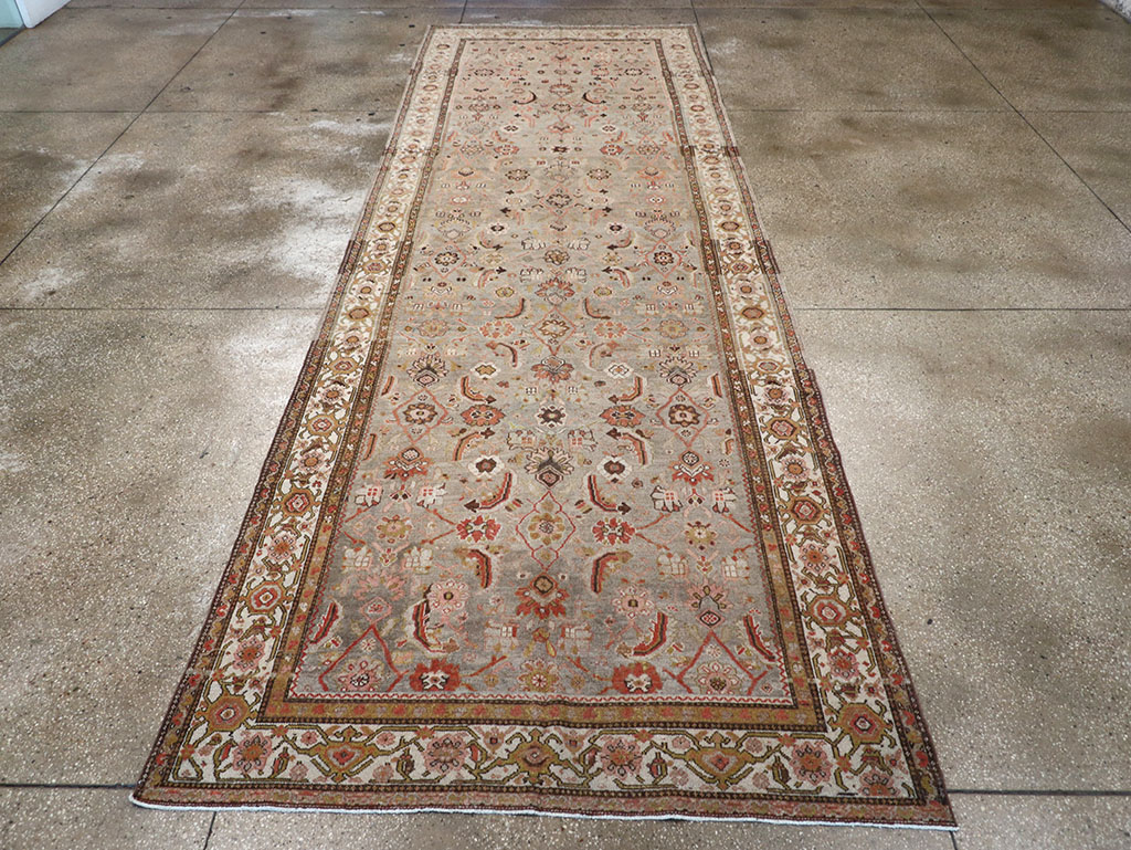 Vintage Persian Malayer Wide Gallery Runner, No.23606 - Staging