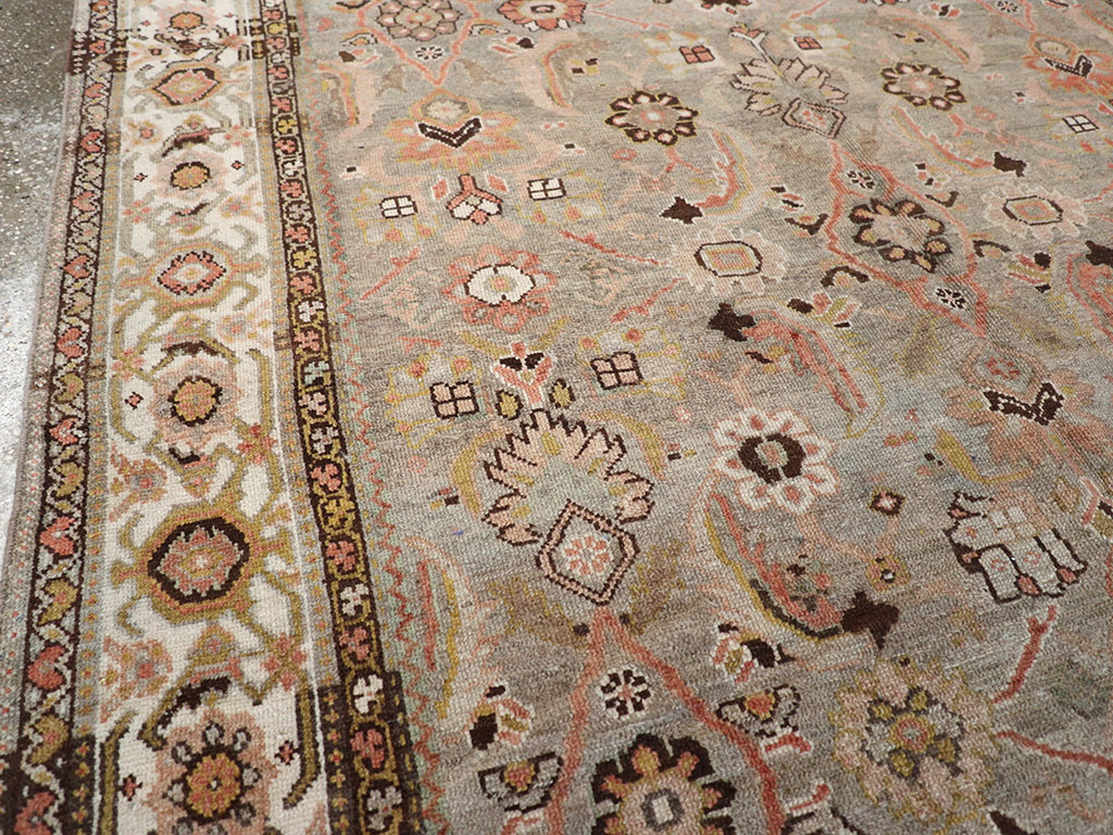 Vintage Persian Malayer Wide Gallery Runner, No.23606 - Staging