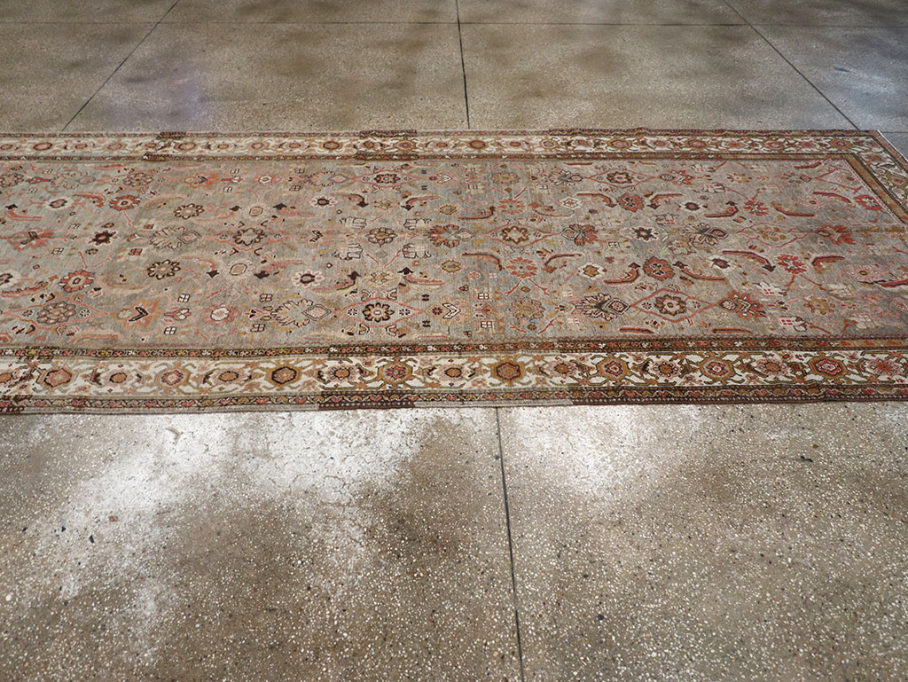 Vintage Persian Malayer Wide Gallery Runner, No.23606 - Staging