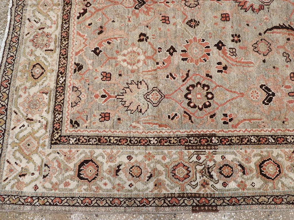 Vintage Persian Malayer Wide Gallery Runner, No.23606 - Staging