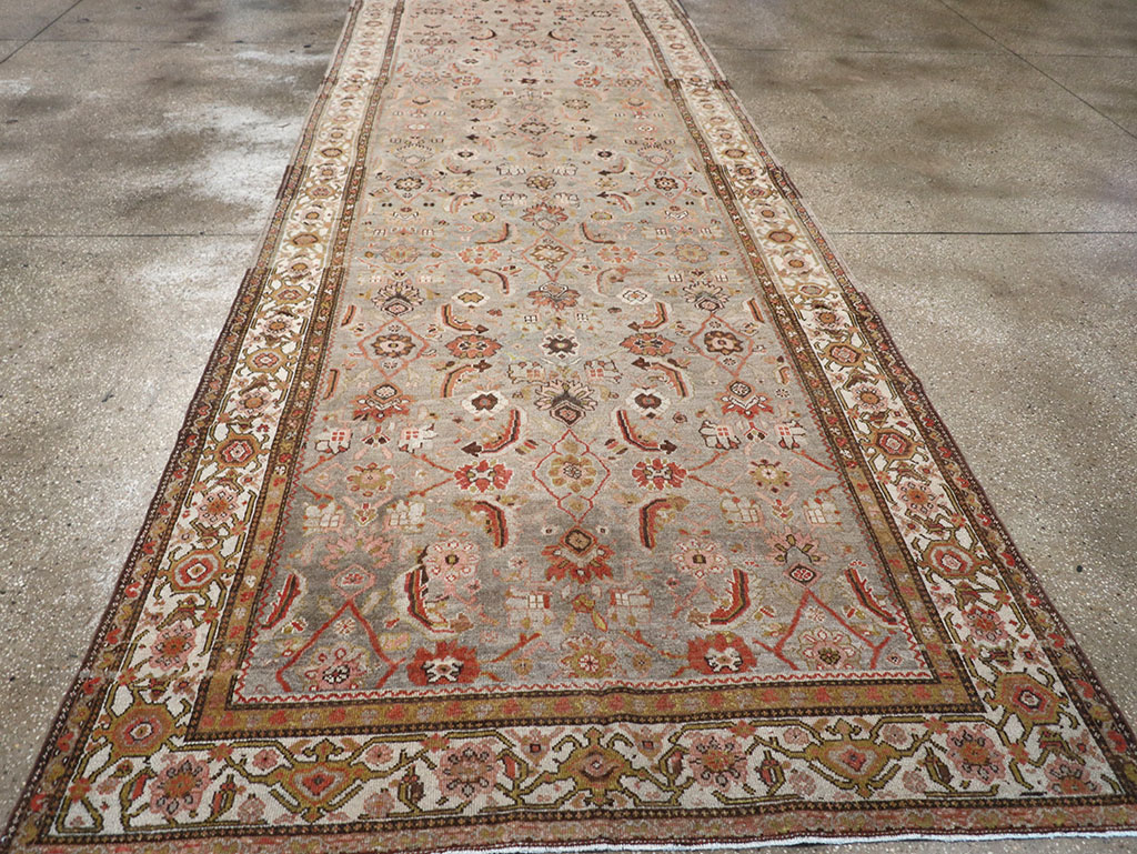 Vintage Persian Malayer Wide Gallery Runner, No.23606 - Staging