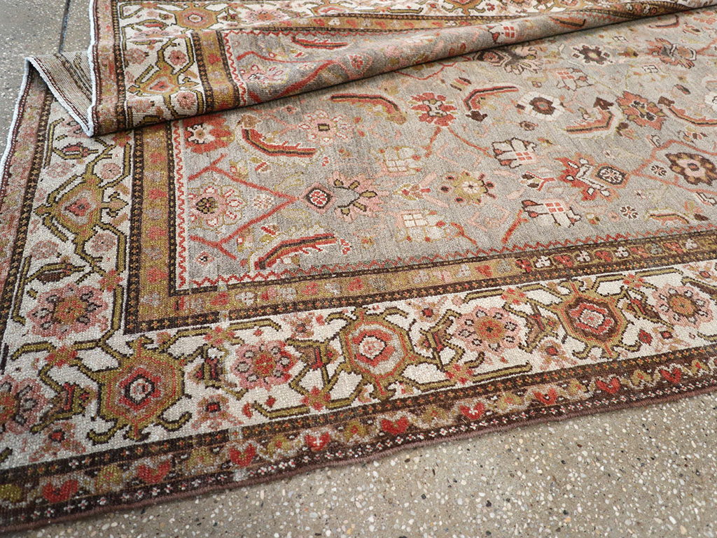 Vintage Persian Malayer Wide Gallery Runner, No.23606 - Staging