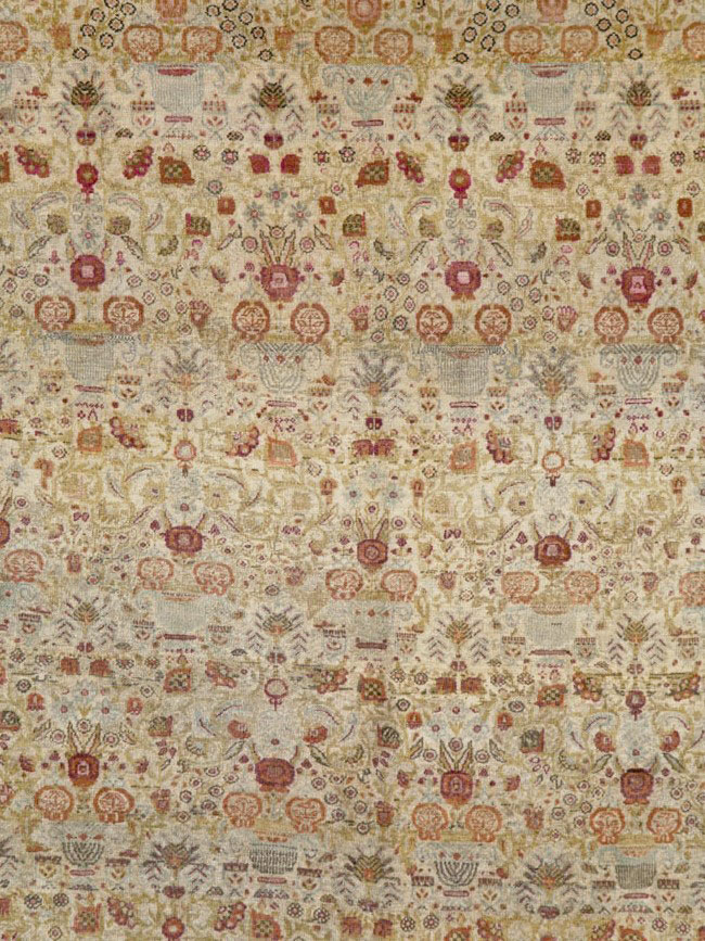 Antique Persian Tabriz Carpet, No.23608 - Staging