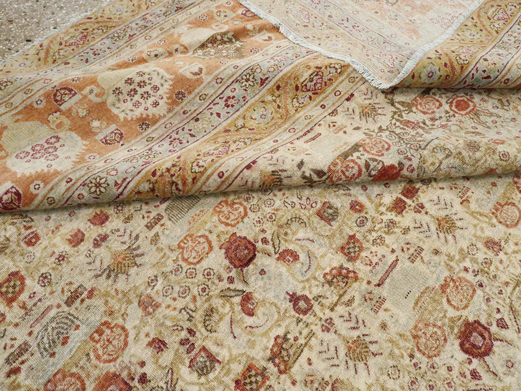 Antique Persian Tabriz Carpet, No.23608 - Staging