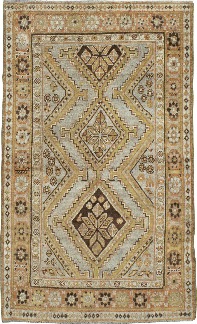 Antique Persian Kurdish Rug, No.23609 - Staging