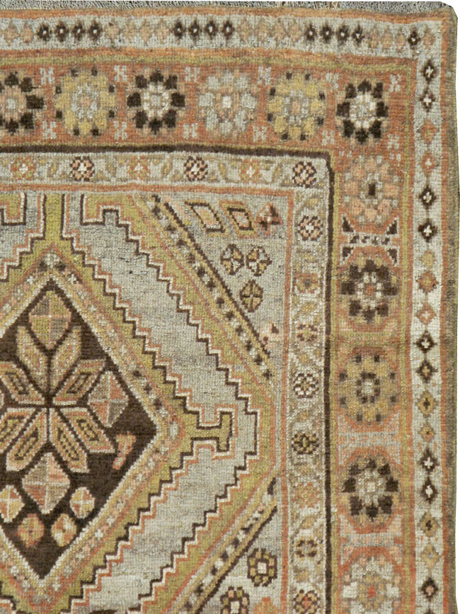 Antique Persian Kurdish Rug, No.23609 - Staging