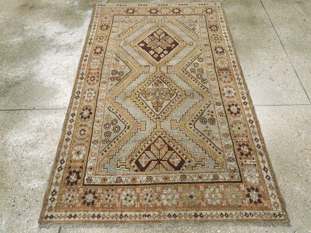 Antique Persian Kurdish Rug, No.23609 - Staging