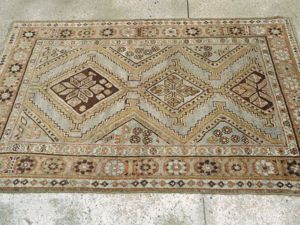 Antique Persian Kurdish Rug, No.23609 - Staging