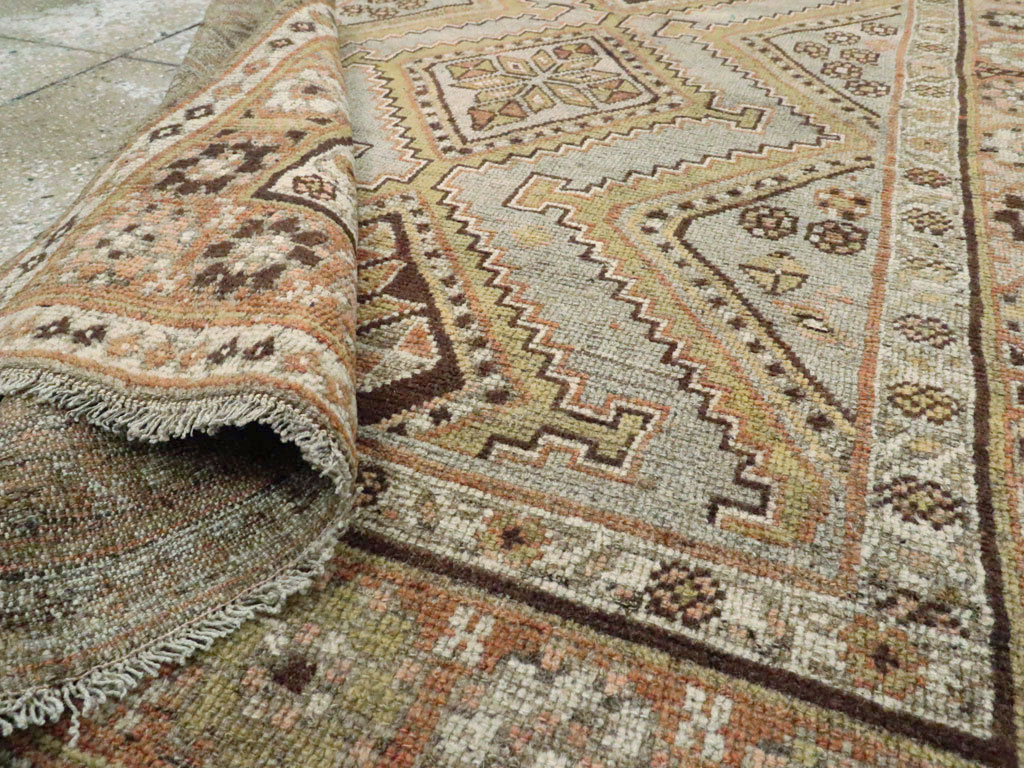 Antique Persian Kurdish Rug, No.23609 - Staging