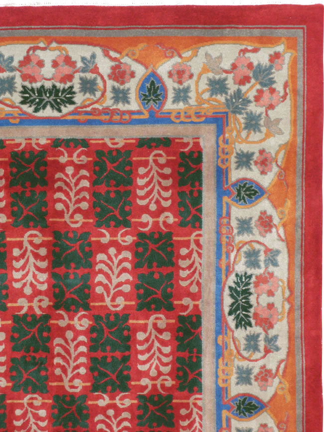 Vintage Chinese Art Deco Carpet, No.23612 - Staging