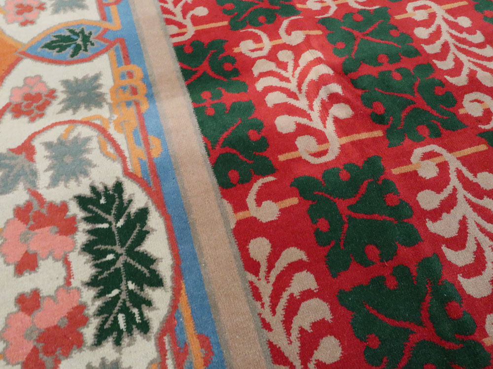 Vintage Chinese Art Deco Carpet, No.23612 - Staging