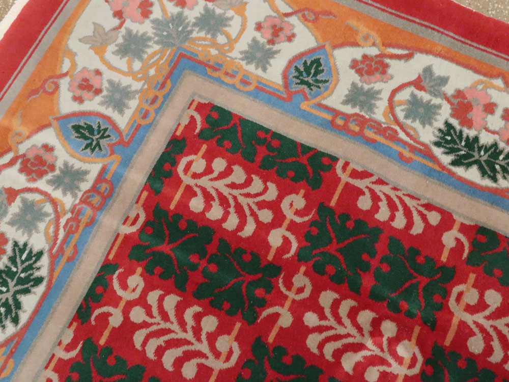 Vintage Chinese Art Deco Carpet, No.23612 - Staging