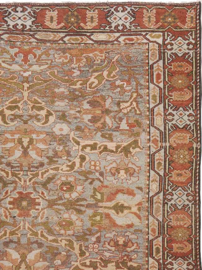 Antique Persian Bakhtiari Gallery Carpet, No.23613 - Staging