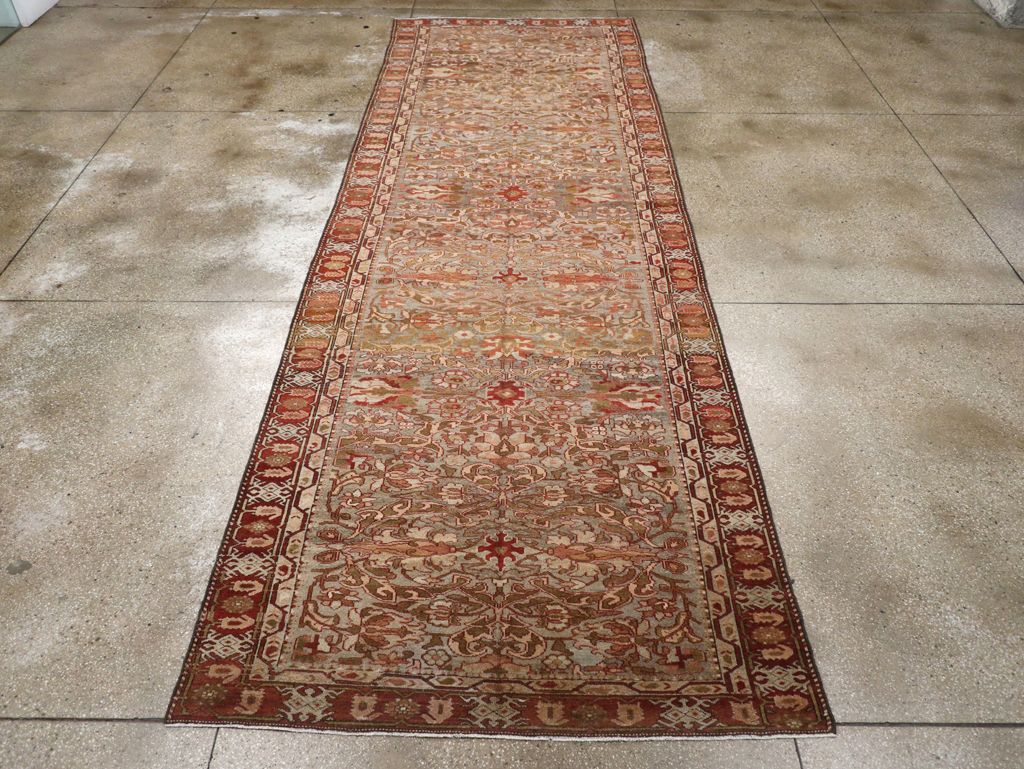 Antique Persian Bakhtiari Gallery Carpet, No.23613 - Staging