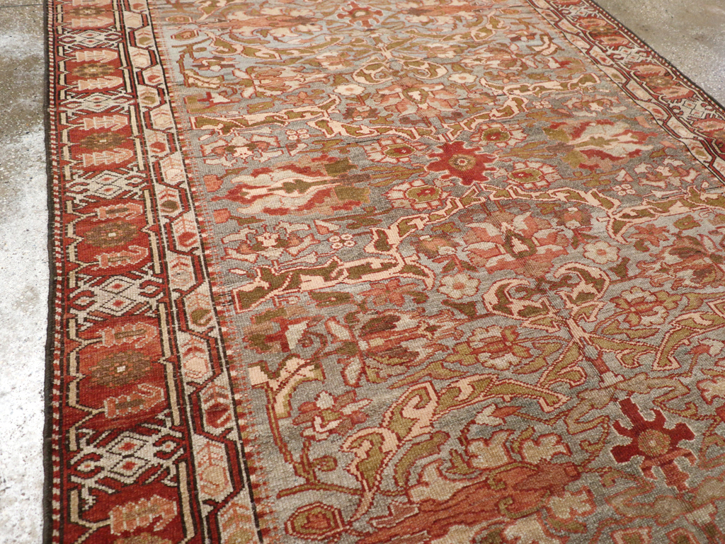Antique Persian Bakhtiari Gallery Carpet, No.23613 - Staging