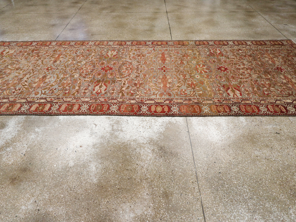 Antique Persian Bakhtiari Gallery Carpet, No.23613 - Staging
