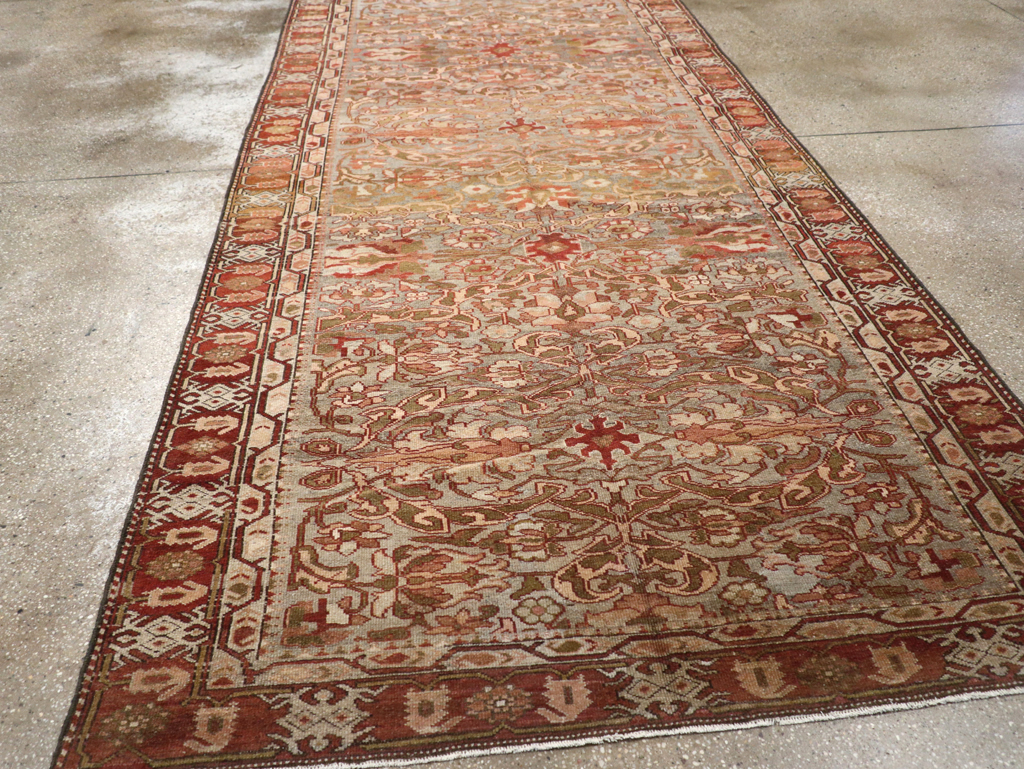 Antique Persian Bakhtiari Gallery Carpet, No.23613 - Staging