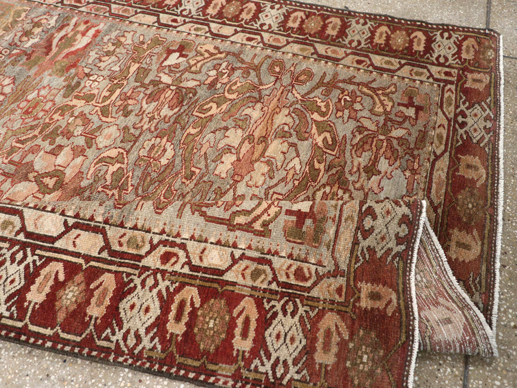 Antique Persian Bakhtiari Gallery Carpet, No.23613 - Staging