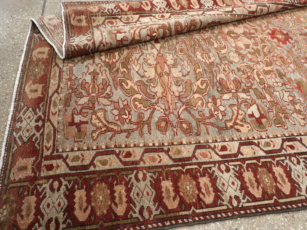 Antique Persian Bakhtiari Gallery Carpet, No.23613 - Staging