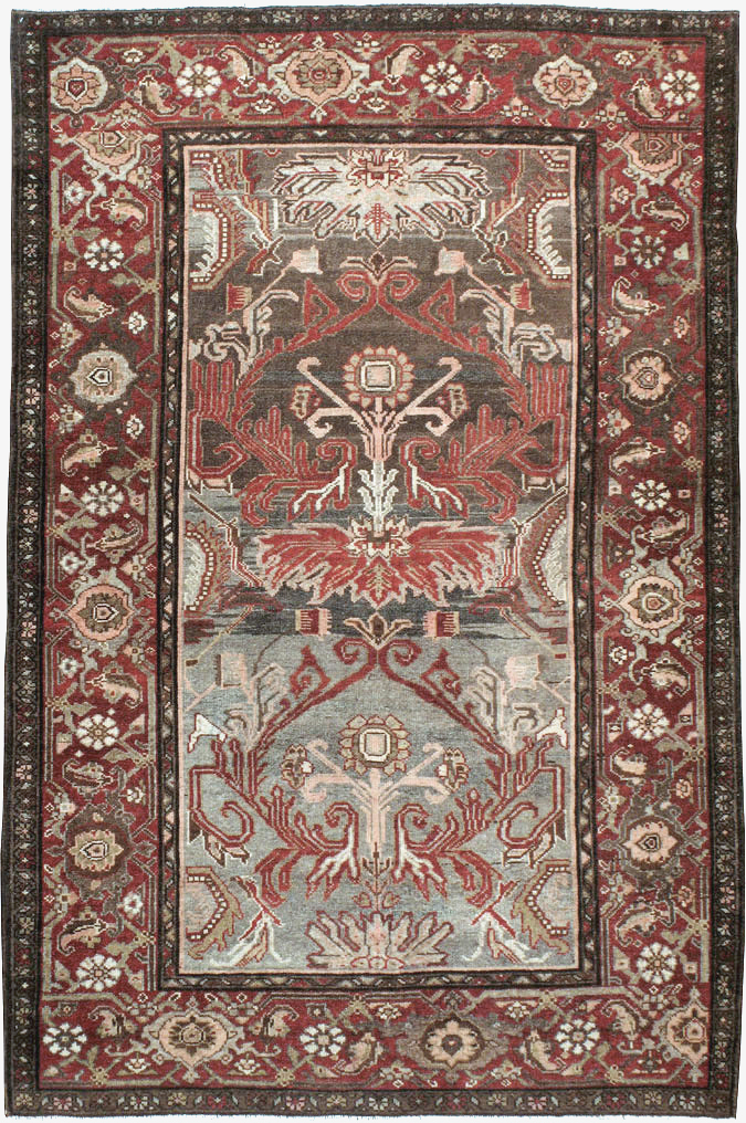 Vintage Persian Malayer Rug, No.23614 - Staging