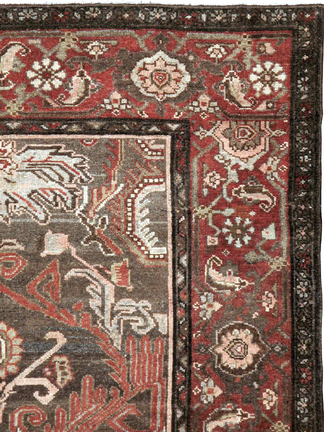 Vintage Persian Malayer Rug, No.23614 - Staging