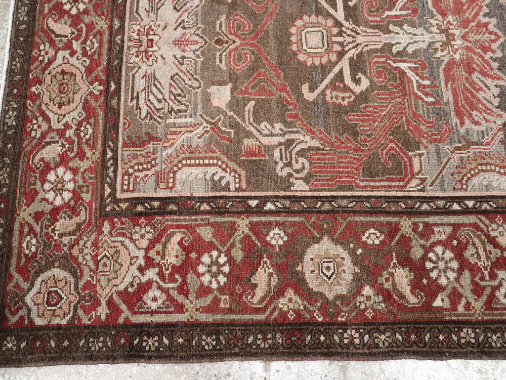 Vintage Persian Malayer Rug, No.23614 - Staging