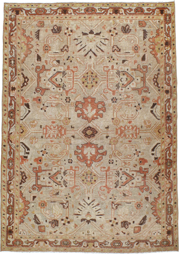 Vintage Persian Malayer Rug, No.23615 - Staging