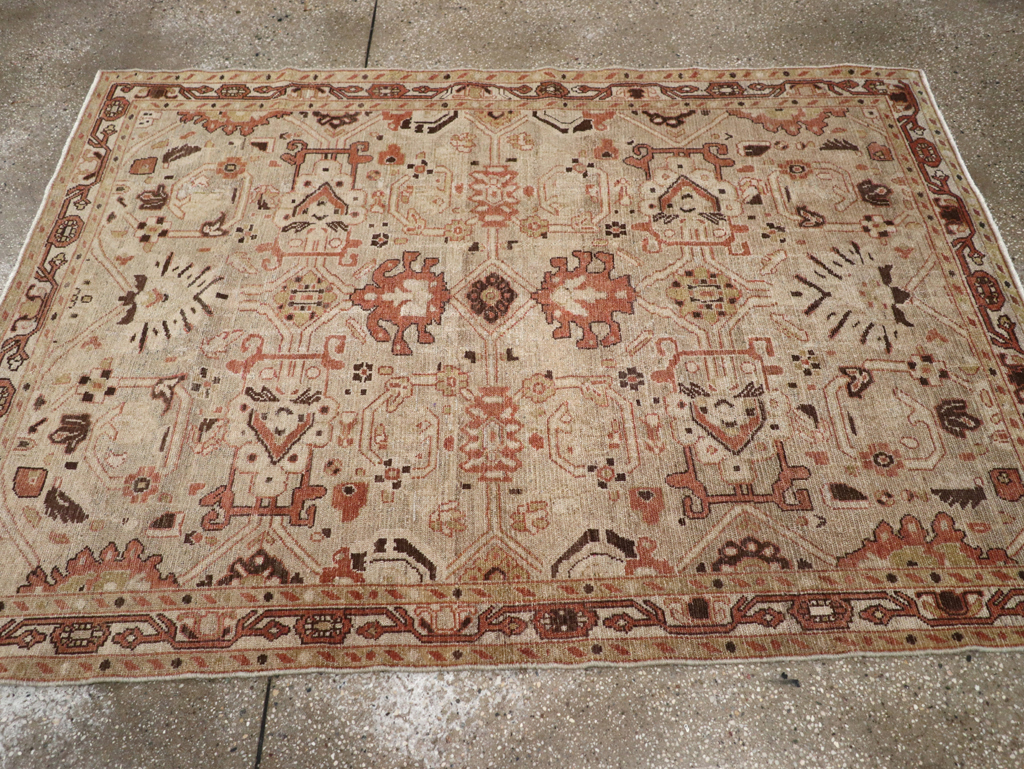 Vintage Persian Malayer Rug, No.23615 - Staging