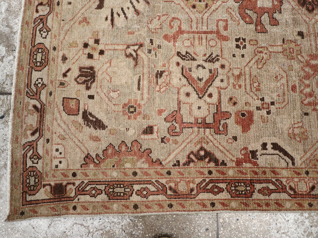 Vintage Persian Malayer Rug, No.23615 - Staging