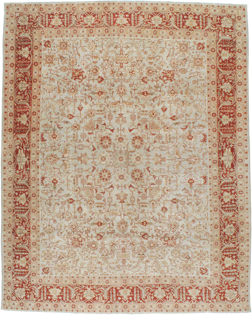 Antique Persian Tabriz Carpet, No.23617 - Staging