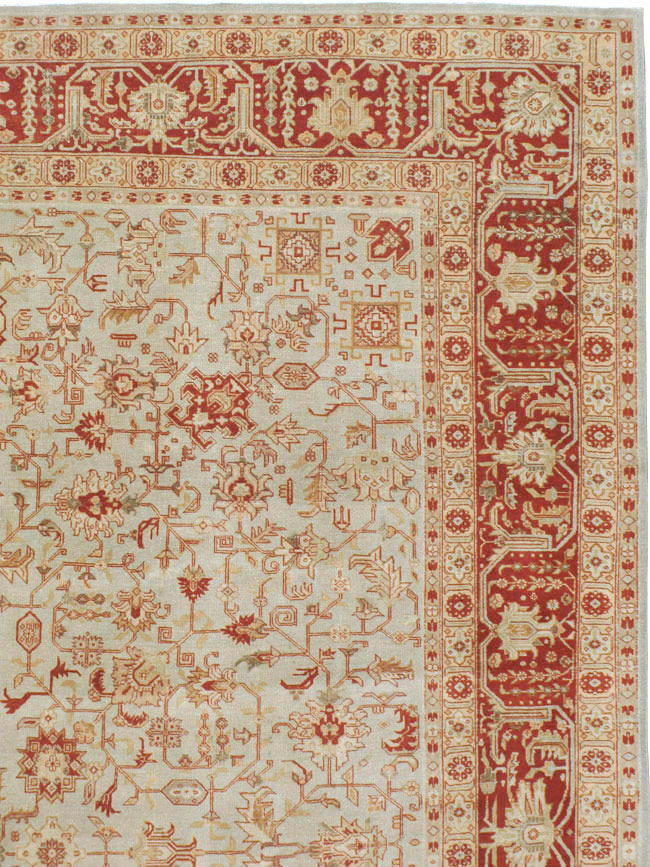 Antique Persian Tabriz Carpet, No.23617 - Staging