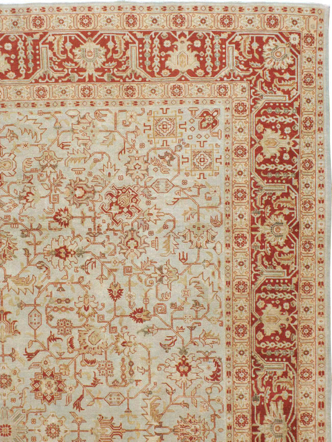 Antique Persian Tabriz Carpet, No.23617 - Staging