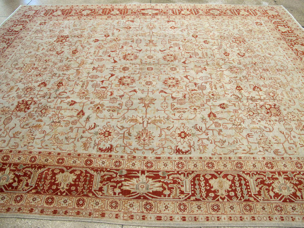 Antique Persian Tabriz Carpet, No.23617 - Staging
