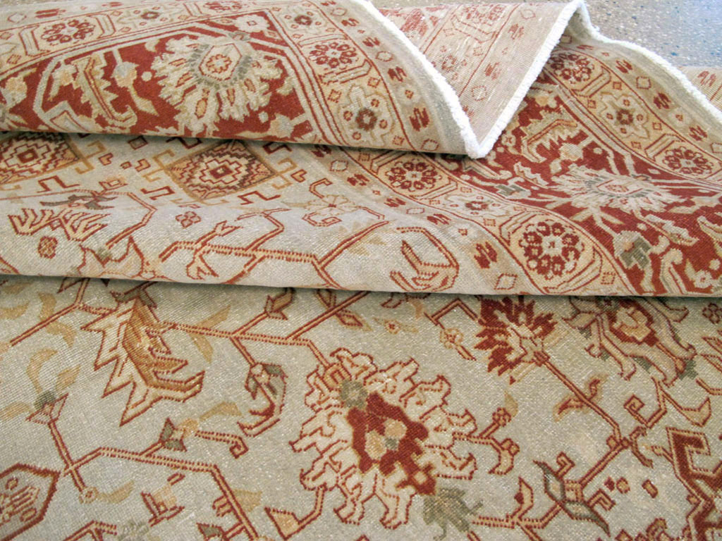 Antique Persian Tabriz Carpet, No.23617 - Staging